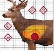 Targets Pro Shot Products Ready Series MULE DEER SIGHT IN TARGET 25" X 25"  5 PACK